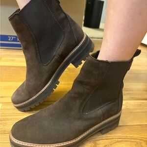 Timberland Brown Suede Leather Chelsea Boots